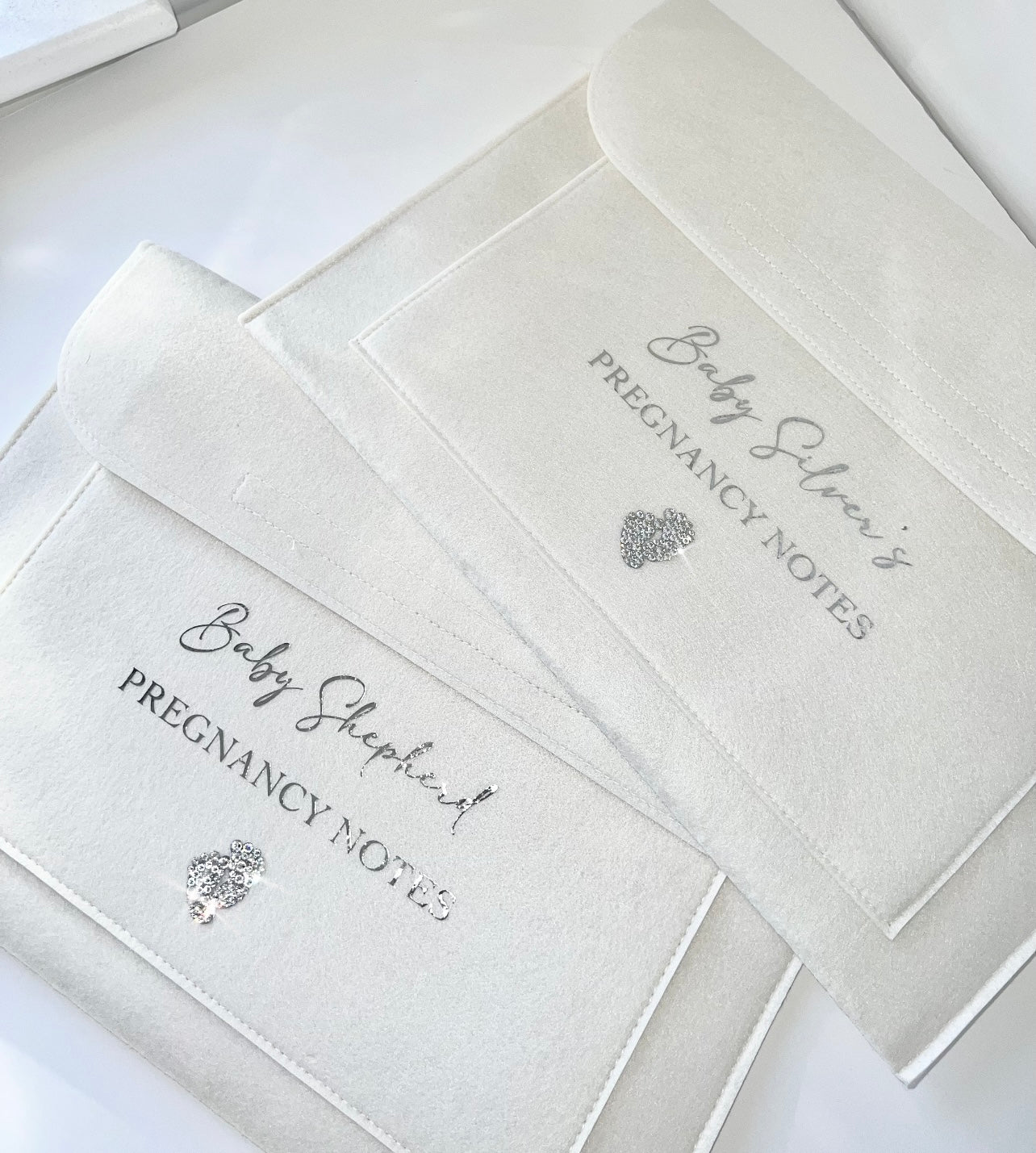 Personalised Crystallised Pregnancy Folders