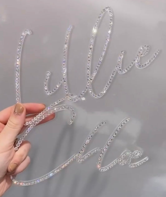 Crystallised Acrylic Name