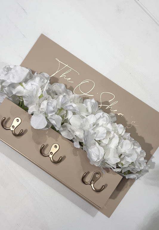 A3 Acrylic Personalised Faux Flower Sign