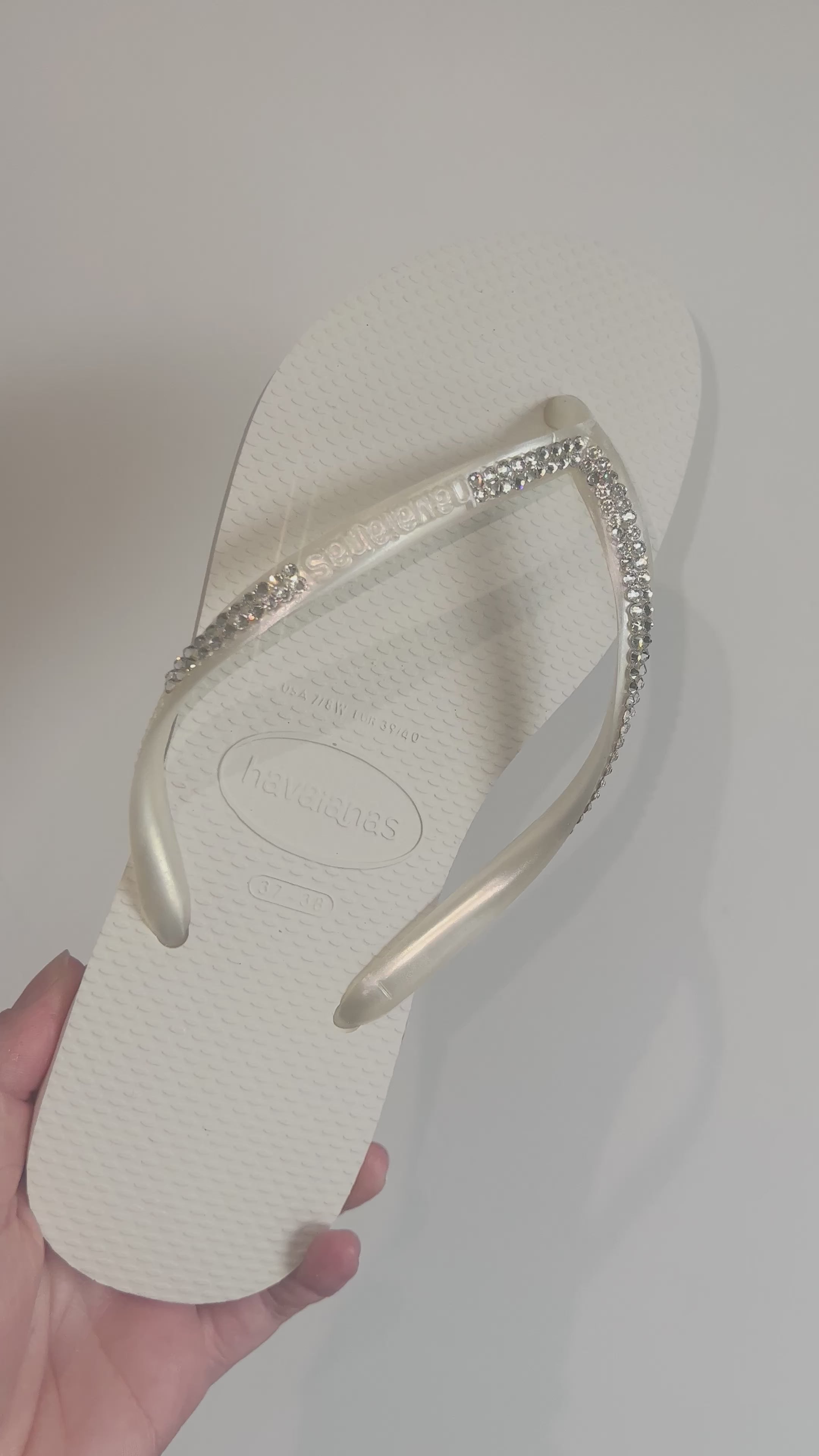 Swarovski havaianas flip flops online